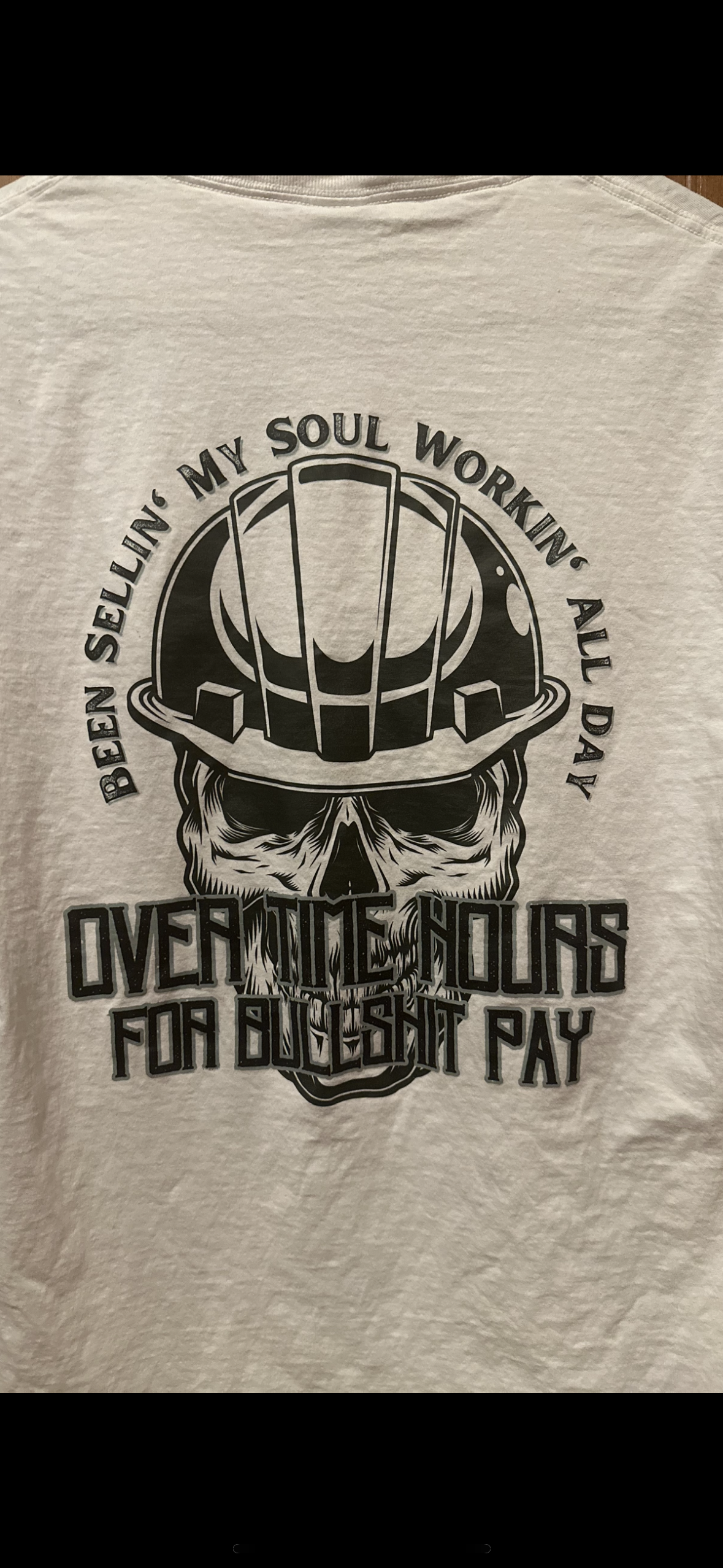“Skull logo” overtime hours for bullshit pay | T SHIRT | HOODIE | CREWNECK