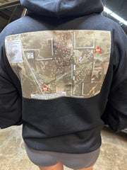 Pikes off road map logo “front will be the sxs and back will be a map of the park” HOODIE